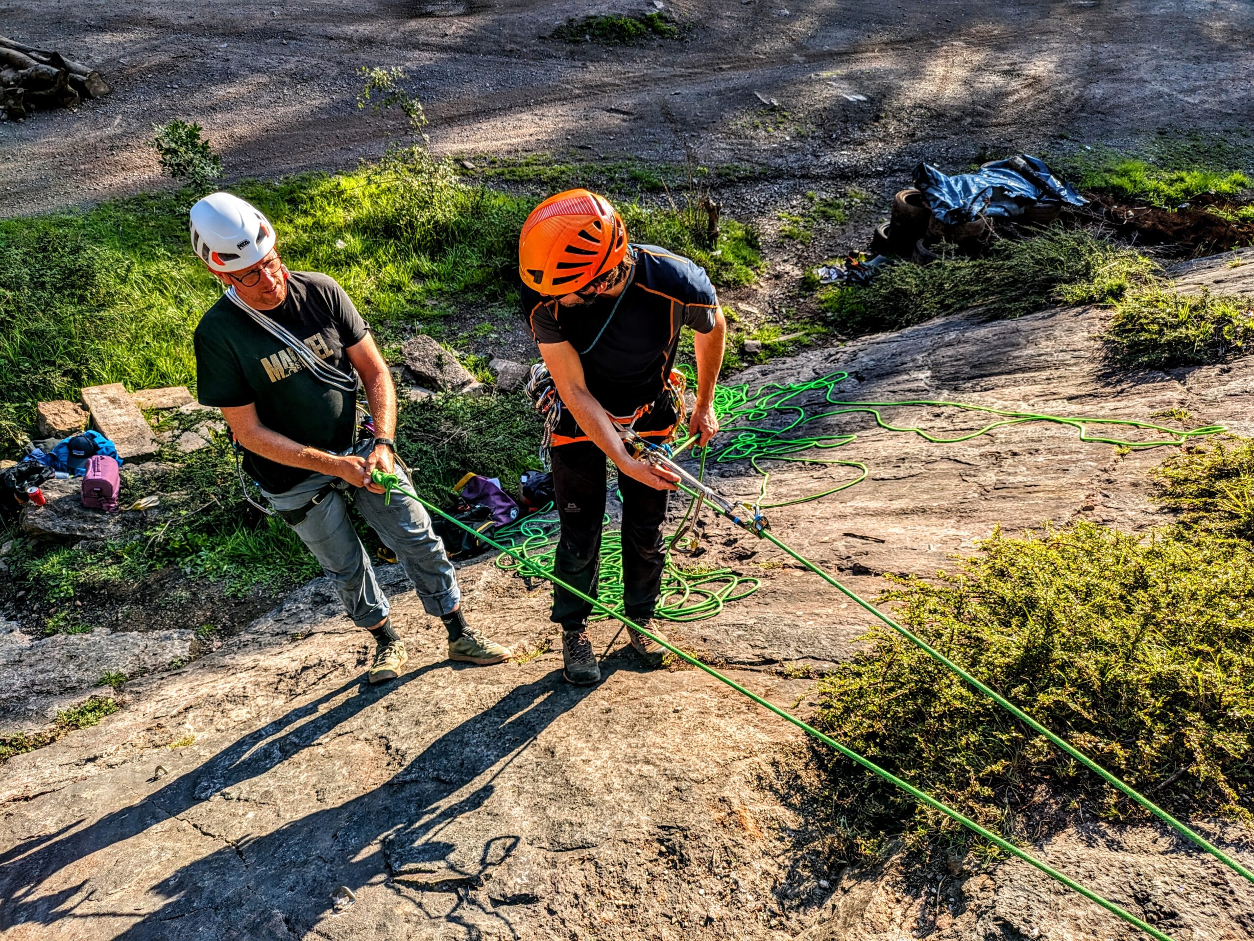 assisted abseil