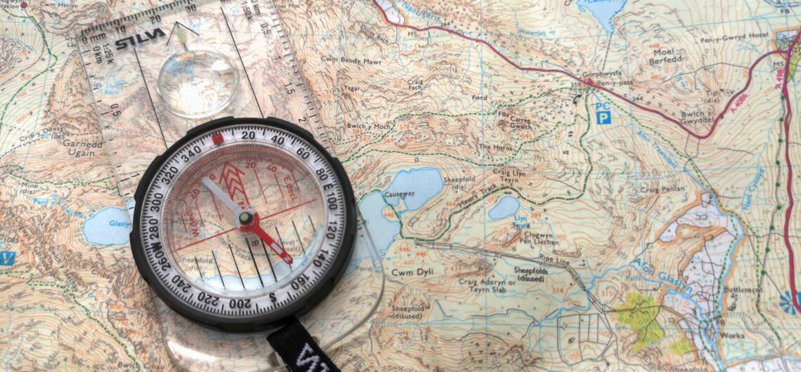 Orientate your map to the ground
